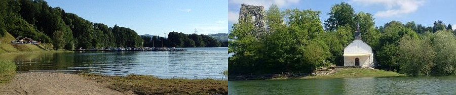 Lorsque le lac est à un niveau idéal  675 msm